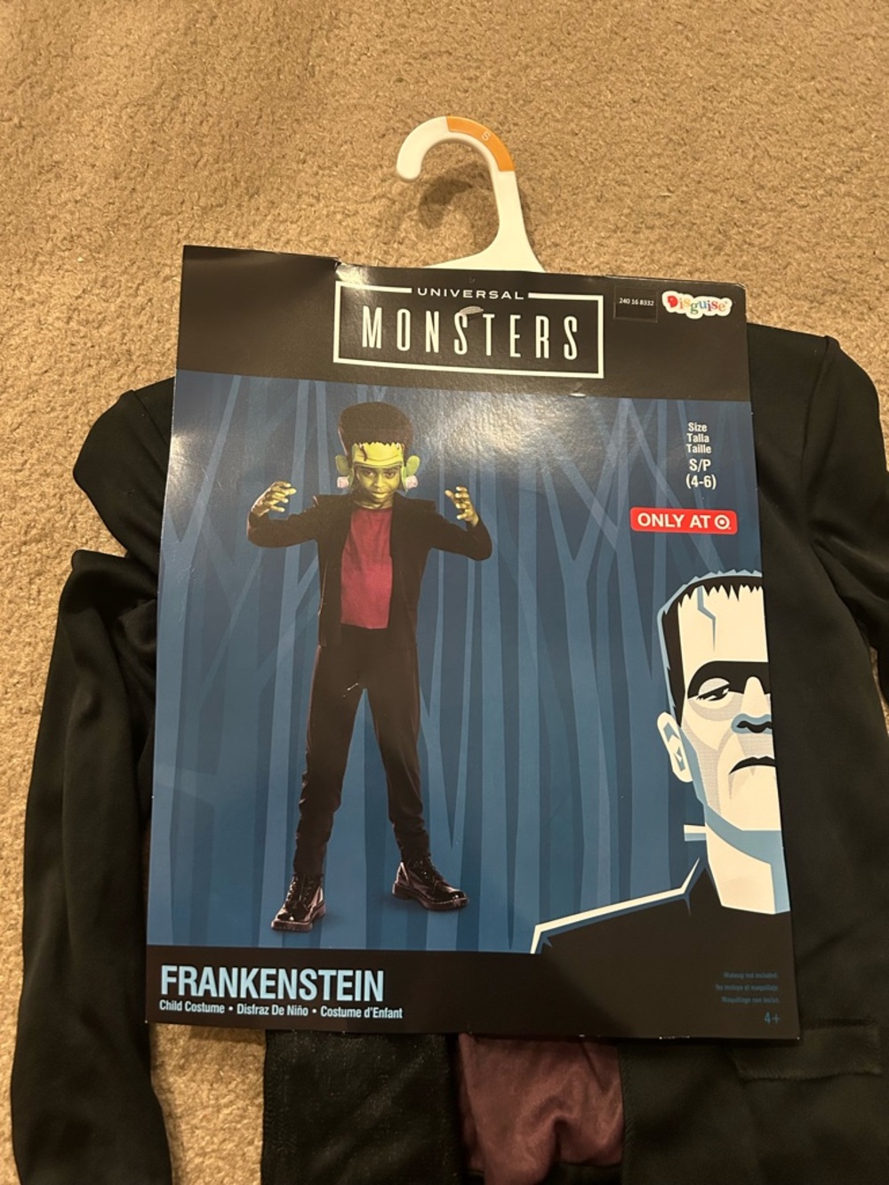 Universal Monsters Frankenstein Costume - Black and Green